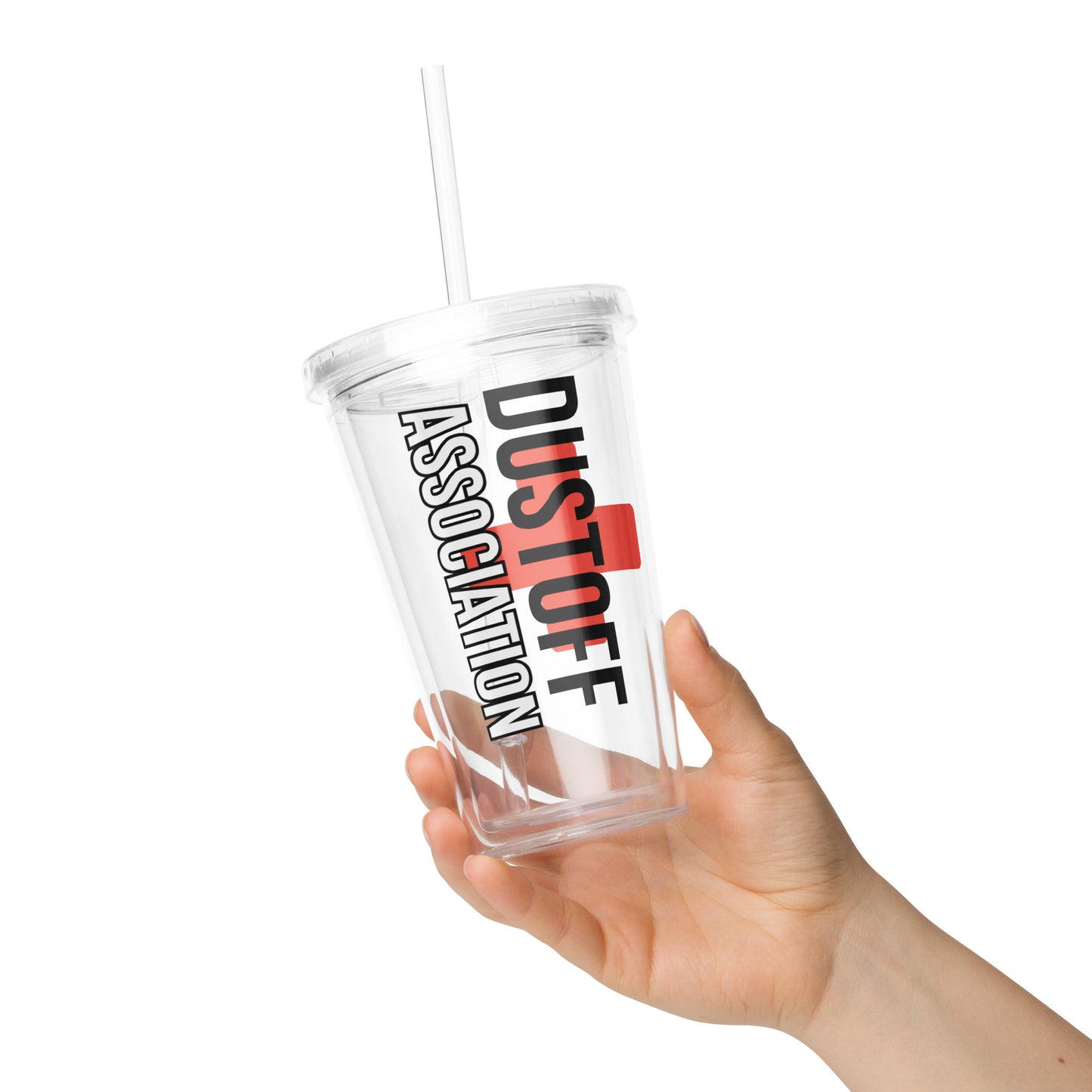 Clear plastic tumbler